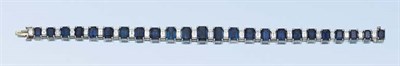 Lot 534 - Sapphire and Diamond Bracelet