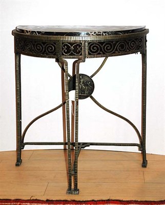 Lot 1500 - French Art Deco Style Marble Top...