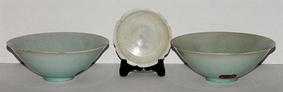 Lot 1584 - Group of Chinese Celadon Porcelain Bowls Song...