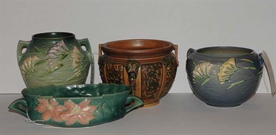 Lot 1393 - Group of Four Roseville Pottery Jardinieres...