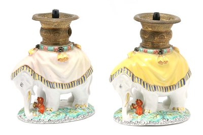 Lot 320 - Pair of German Porcelain Figures of Indian...