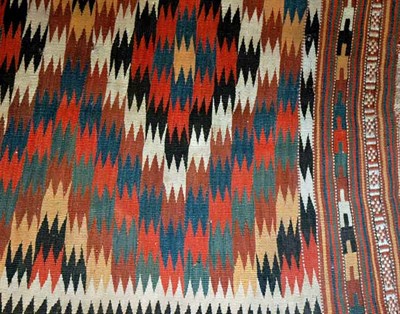 Lot 2358 - Veramin Kilim Northwest Persia, circa 1900 The...