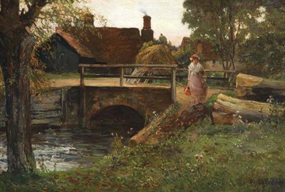 Lot 2013 - Alfred de Breanski British, 1852-1928 Woman...