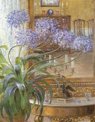 Lot 3068 - Carl Budtz-Moller Danish, 1882-1953 Agapanthus...