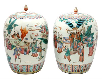 Lot 374 - Pair of Chinese Rose Medallion Style Porcelain...