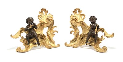 Lot 3192 - Pair of Louis XV Style Gilt and...