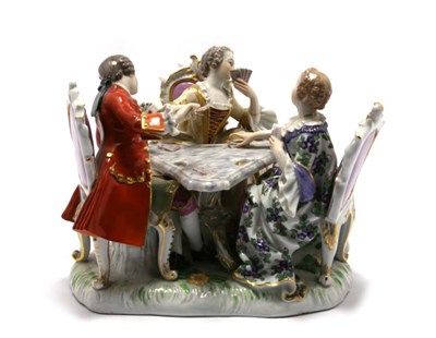 Lot 3644 - Meissen Porcelain Figural Group Modeled in the...