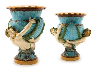 Lot 3355 - Minton Majolica Figural Wine Cooler Of...