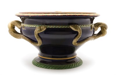 Lot 3348 - Minton Majolica Jardiniere Of circular form,...