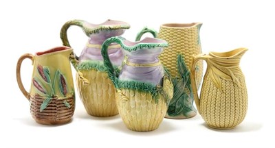 Lot 3333 - Miscellaneous Group of Majolica Pitchers In...