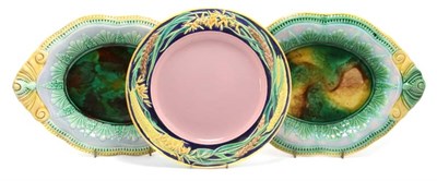 Lot 3332 - Copeland Majolica Serving Platter Of circular...