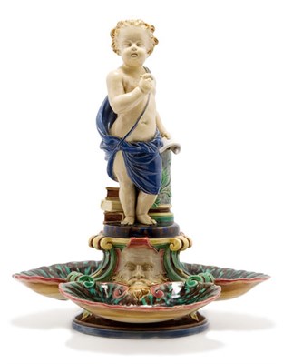 Lot 3335 - Minton Majolica Centerpiece In the form of a...