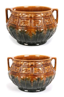 Lot 3259 - Pair of Art Nouveau Style Earthenware...