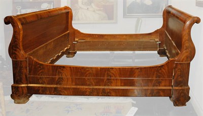 Lot 131 - Empire Style Mahogany Bedstead Height 43...