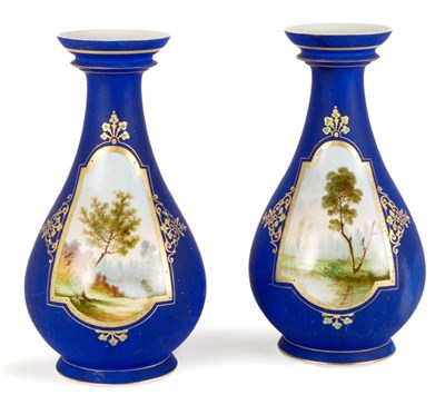 Lot 3238 - Pair of French Gilt Decorated and Painted...