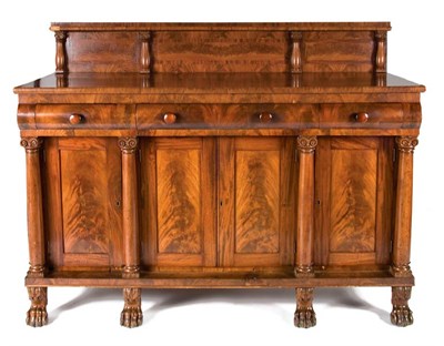 Lot 337 - Classical Revival Style Mahogany Sideboard...