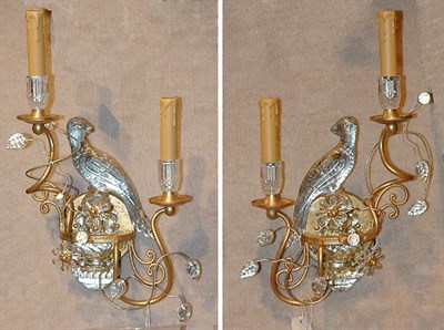 Lot 288 - Pair of Neoclassical Style Bird Decorated...