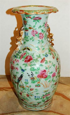 Lot 581 - Asian Celadon Porcelain Vase Height 17 inches.