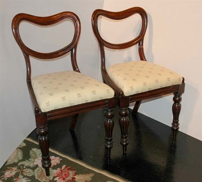 Lot 145 - Set of Four William IV Mahogany Dining Chairs