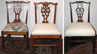 Lot 165 - Group of Three George III Style Side Chairs