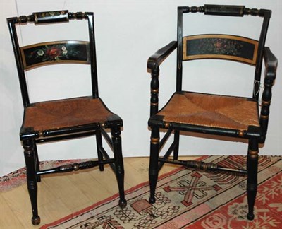 Lot 216 - Assembled Set of Eight American Floral...
