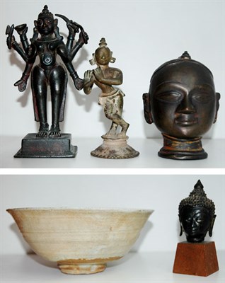 Lot 521 - Group of Four Asian Bronze Sculptures...