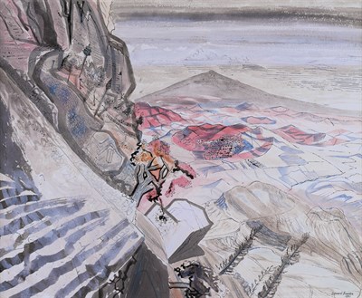 Lot 2145 - Edward Bawden British, 1903-1989 Mt. Etna,...