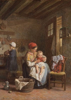 Lot 2034 - Theophile-Emmanuel Duverger French, 1821-1886...