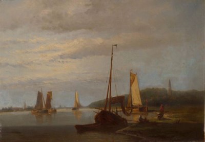 Lot 29 - Hendrik Hulk Dutch, 1842-1937 Ships in Calm...