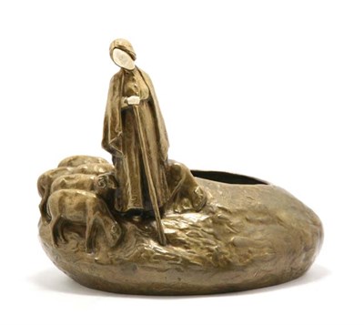Lot 3394 - Austrian Bronze and Ivory Figural Jardiniere...