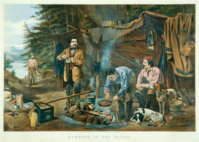 Lot 3090 - Currier & Ives, publishers CAMPING IN THE...