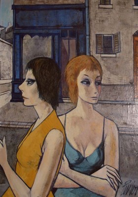 Lot 3060 - Charles Levier French, b. 1920 Women on a...