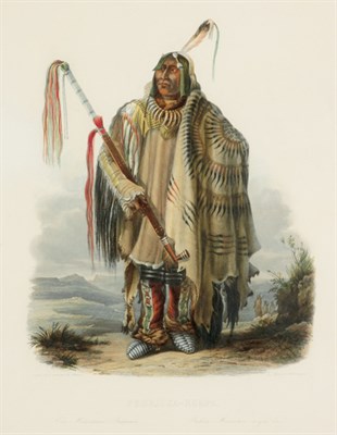 Lot 3079 - After Karl Bodmer PEHRISKA-RUHPA Hand-colored...
