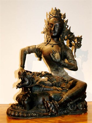 Lot 678 - Tibetan Bronze Figure of a Buddha