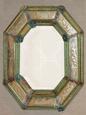 Lot 273 - Venetian Mirror Framed Octagonal Mirror Height...