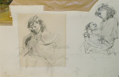 Lot 4 - Isabel Bishop American, 1902-1988 Mother and...
