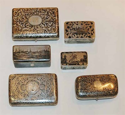 Lot 3160 - Miscellaneous Group of Nine Russian Niello...