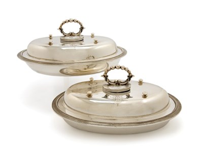 Lot 3139 - Pair of Sterling Silver Serving Dishes Ford &...