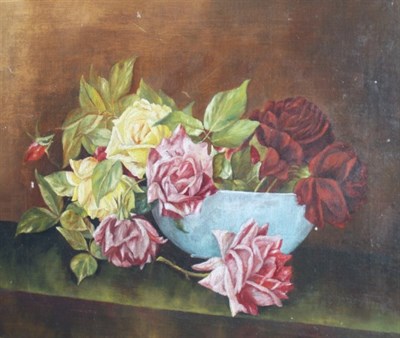 Lot 1003 - American School 19th Century Floral Still Life...