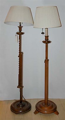 Lot 293 - Two George III Style Mahogany Ratchet Floor...