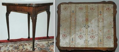 Lot 1492 - George I Style Fruitwood Fold-Over Triangular...