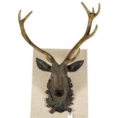 Lot 251 - Black Forest Style Stag's Head