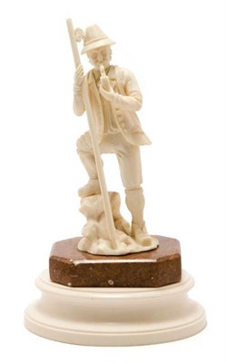 Lot 3319 - Continental Carved Ivory Figure of an...