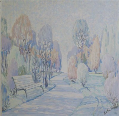 Lot 37 - Lola Lieber 20th Century View of a Tree-Lined...