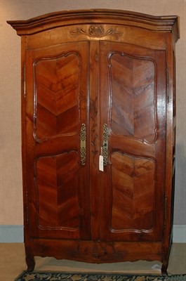 Lot 1397 - French Provincial Fruitwood Armoire Height 7...