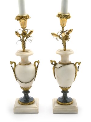 Lot 3571 - Pair of Louis XVI Style Gilt-Metal Mounted...