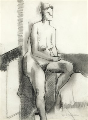 Lot 8 - Robert Blackburn American, 1920-2003 Seated...
