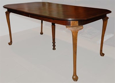 Lot 179 - Queen Anne Style Fruitwood Dining Table With...