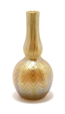 Lot 3442 - Loetz Iridescent Glass Vase Of double gourd...