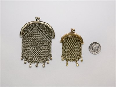 Lot 2715 - Two Antique Chain Purses